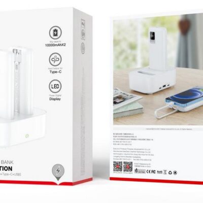 XO PR151 2 x POWERBANK 10000mAh, ΜΕ ΟΘΟΝΗ ΚΑΙ ΒΑΣΗ ΦΟΡΤΙΣΗΣ