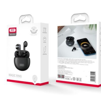 XO X13 MAGIC RING BLUETOOTH ΑΚΟΥΣΤΙΚΑ, TWS, ΜΑΥΡΟ