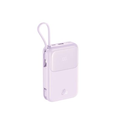 XO PR234 POWERBANK 22.5W+PD20W ME ΟΘΟΝΗ ΚΑΙ ΚΑΛΩΔΙΟ LIGHTNING + TYPE-C 20000MAH, ΜΩΒ