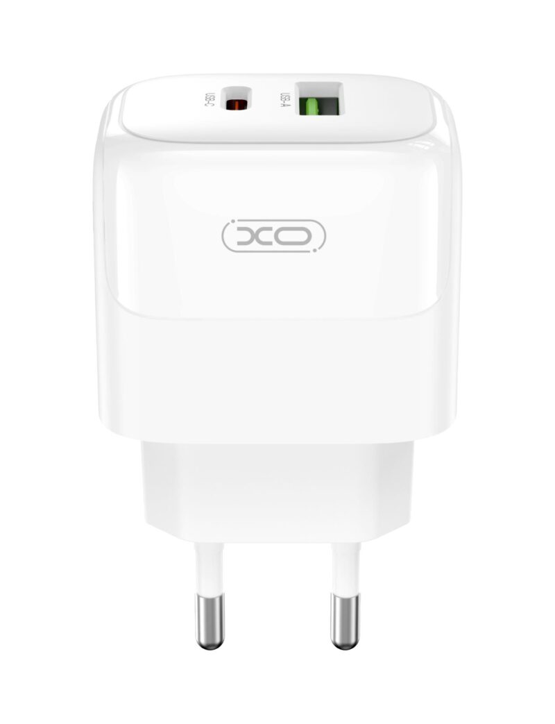 XO L137 ΦΟΡΤΙΣΤΗΣ PD20W/QC18W, 1 ΘΥΡΑ USB + 1 ΘΥΡΑ PD, ΛΕΥΚΟΣ