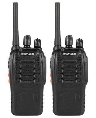 BAOFENG σετ ασύρματοι πομποδέκτες BF-88E, PMR, 0.5W, μαύρο, 2τμχ
