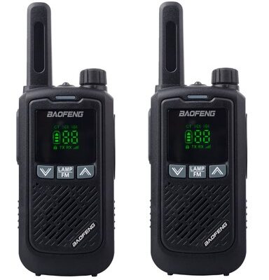 BAOFENG σετ ασύρματοι πομποδέκτες BF-T17, PMR, 0.5W, μαύρο, 2τμχ