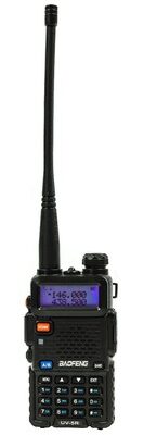BAOFENG ασύρματος πομποδέκτης UV-5R, VHF/UHF, 5W, μαύρος