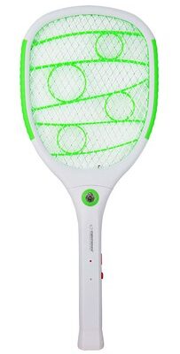 ESPERANZA ηλεκτρική ρακέτα εντόμων EHQ010G με LED φακό, 3W, 3500V, 1200mAh, λευκή