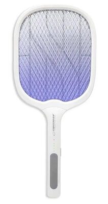 ESPERANZA ηλεκτρική ρακέτα εντόμων EHQ011 με UV λυχνία, 3W, 3500V, 1200mAh, λευκή