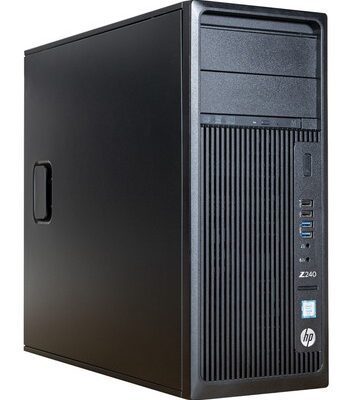 HP WorkStation Z240 MT, Refurbished Grade A Repainted, i7-6700, 16GB, 256GB SSD/256GB M.2, DVD-RW, K620, FreeDOS