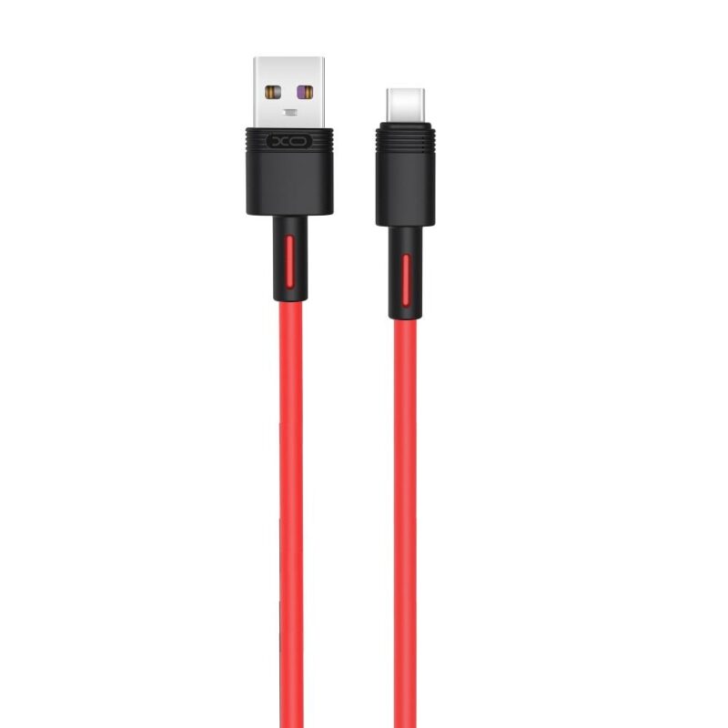 XO NB-Q166 5A   ΚΑΛΩΔΙΟ ΦΟΡΤΙΣΗΣ FAST CHARGING TYPE-C ΚΟΚΚΙΝΟ - Image 2