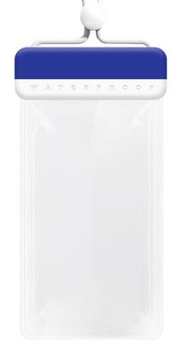 POWERTECH αδιάβροχη θήκη smartphone MOB-2013, IPX8, μπλε-λευκή