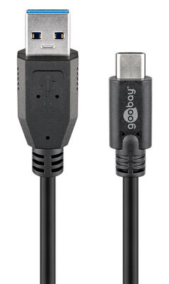 GOOBAY καλώδιο USB σε USB-C 71221, 15W, 5Gbps, 2m, μαύρο