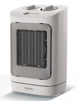 BRUNO κεραμικό αερόθερμο BRN-0255, 2000W, με θερμοστάτη/ανεμιστήρα/αυτόματη περιστροφή, λευκό