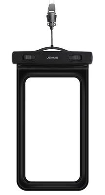 USAMS αδιάβροχη θήκη smartphone US-YD011, έως 7", IPX8, μαύρη