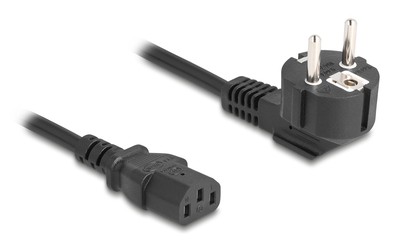 DELOCK καλώδιο τροφοδοσίας 81298, 3x 1.00mm², 1m, μαύρο