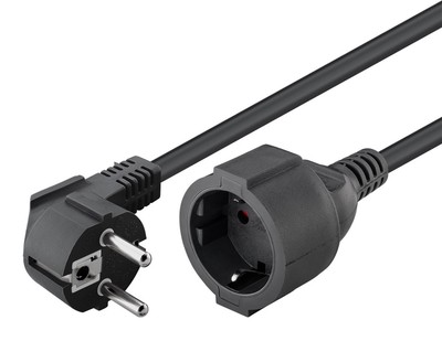GOOBAY μπαλαντέζα προέκταση ρεύματος 93094, schuko, 3x 1.5mm², 5m, μαύρη