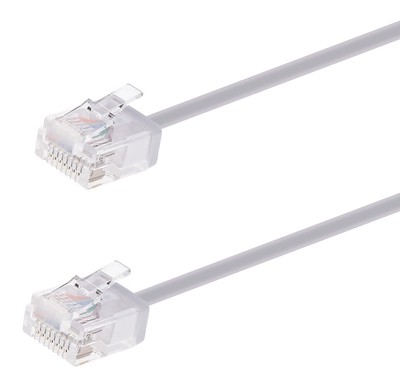 POWERTECH καλώδιο δικτύου CAB-N443, Cat 6A U/UTP, ultra slim, copper, 500MHz, 5m, γκρι