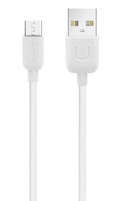 USAMS καλώδιο Micro USB σε USB US-SJ098, 10.5W, 1m, λευκό