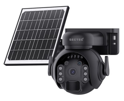 SECTEC smart ηλιακή κάμερα ST-515C-3M-5W-BK, 3MP, WiFi, SD, PTZ, IP65