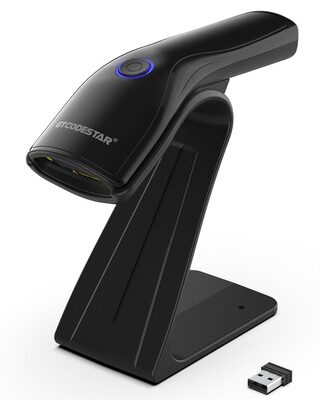 GTCODESTAR barcode scanner X-9200L με βάση, 1D & 2D, ενσύρματο & ασύρματο, Bluetooth, 800mAh, μαύρο