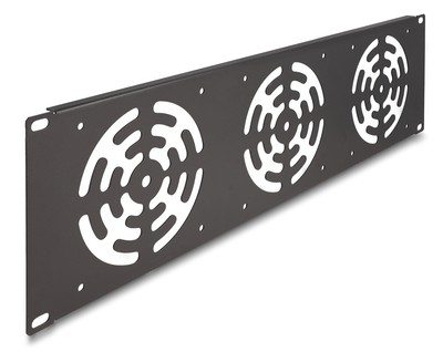 DELOCK κάλυμμα για 3x 120mm ανεμιστήρες 66747 για rack 19"/3U, μεταλλικό, μαύρο