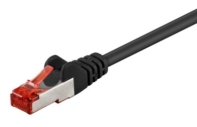 GOOBAY καλώδιο δικτύου 68693, CAT 6 S/FTP, copper, 250MHz, 1m, μαύρο