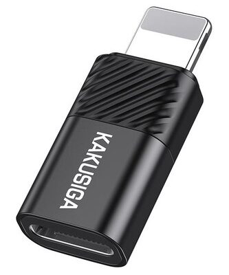 KAKUSIGA αντάπτορας Lightning σε USB-C KSC-1408, 480Mbps, 2A, μαύρος