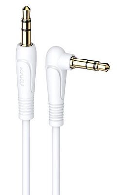 KAKUSIGA καλώδιο ήχου 3.5mm KSC-521, AUX, 90°, HiFi 1m, λευκό