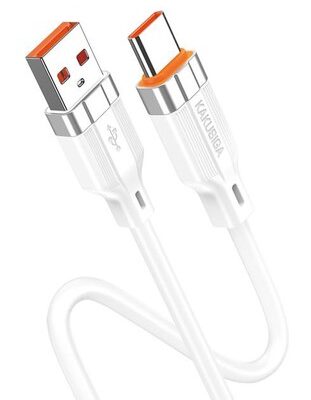 KAKUSIGA καλώδιο USB-C σε USB KSC-995, σιλικόνης, 5A, 480Mbps, 1m, λευκό
