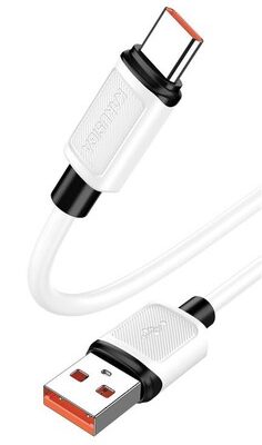KAKUSIGA καλώδιο USB-C σε USB KSC-998, σιλικόνης, 5A, 480Mbps, 1m, λευκό