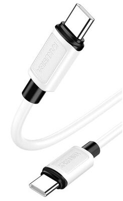 KAKUSIGA καλώδιο USB-C σε USB-C KSC-998, σιλικόνης, 100W, 480Mbps, 1m, λευκό