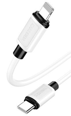 KAKUSIGA καλώδιο Lightning σε USB-C KSC-998, σιλικόνης, 30W, 480Mbps, 1m, λευκό