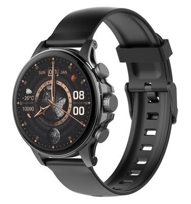 LDNIO smartwatch SW01, heart rate, 1.58" AMOLED, lP68, μαύρο