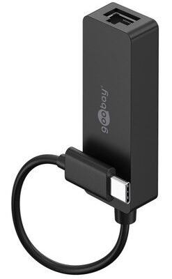 GOOBAY αντάπτορας δικτύου 76579, USB-C, 1000Mbps Ethernet, μαύρος