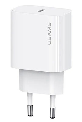 USAMS φορτιστής τοίχου CC226, USB-C, 20W, λευκός