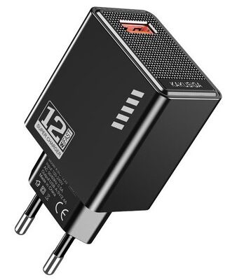 KAKUSIGA φορτιστής τοίχου KSC-1235, USB, 12W, μαύρος
