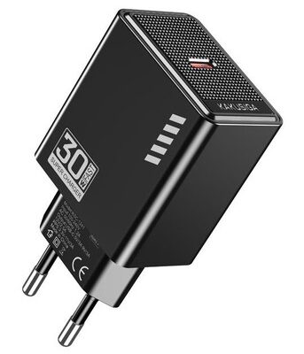 KAKUSIGA φορτιστής τοίχου KSC-1241, USB-C, 30W, μαύρος