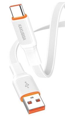 KAKUSIGA καλώδιο USB-C σε USB KSC-999, 5A, 480Mbps, flat, 1m, λευκό