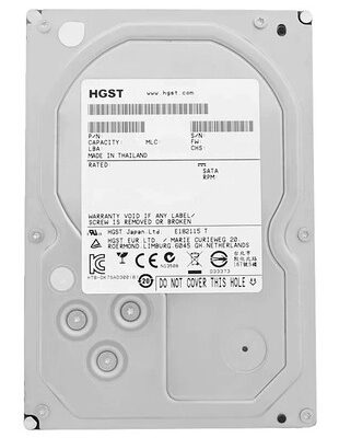 HGST σκληρός δίσκος Ultrastar 7K6000 3.5", 2TB, 7200RPM, 128MB, 6Gb/s, Factory Recertified