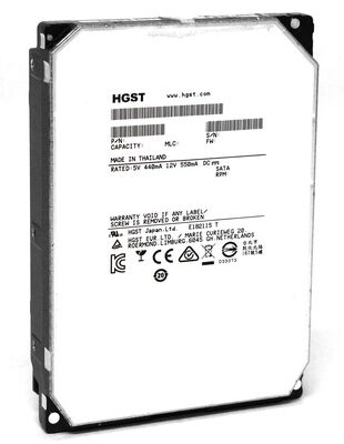 HGST σκληρός δίσκος Ultrastar He8 3.5", 6TB, 7200RPM, 128MB, 6Gb/s, Factory Recertified
