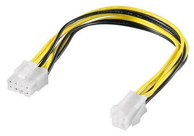 GOOBAY καλώδιο 4pin σε 8pin ATX12 P4 51358, 0.2m