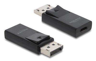 DELOCK αντάπτορας DisplayPort σε USB-C 61078, 8K/60Hz, μαύρος
