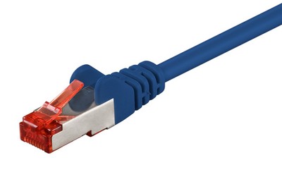 GOOBAY καλώδιο δικτύου 93211, CAT 6 S/FTP, copper, 250MHz, 0.25m, μπλε