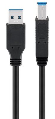 GOOBAY καλώδιο USB 3.0 σε USB Type B 95721, 0.25m, 5Gbps, μαύρο