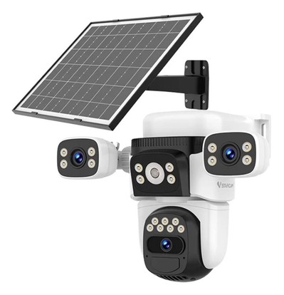 VSTARCAM smart ηλιακή κάμερα CB621SR, triple lens, 2MP, WiFi, SD, PTZ, IP66