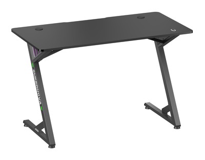 BRATECK gaming γραφείο GMD14-1 με RGB φωτισμό, 120x60x75cm, μαύρο