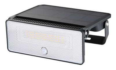 POWERTECH LED ηλιακό φωτιστικό PT-1518 με αισθητήρα κίνησης, 12W, 3600mAh, μαύρο