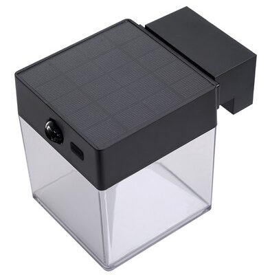 POWERTECH LED ηλιακό φωτιστικό PT-1519 με αισθητήρα κίνησης, 4W, 2000mAh, μαύρο