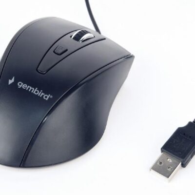 GEMBIRD ΕΝΣΥΡΜΑΤΟ ΠΟΝΤΙΚΙ, MUS-4B-02, ΜΑΥΡΟ