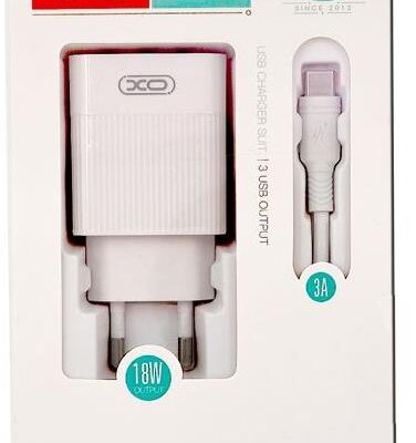 XO L72 ΦΟΡΤΙΣΤΗΣ QC3.0+2.1A, 3 ΘΥΡΕΣ ΜΕ ΚΑΛΩΔΙΟ LIGHTING, 18w