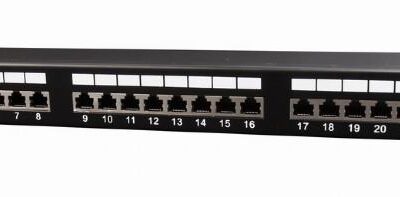 GEMBIRD Patch Panel  Cat.6 24 port shielded patch panel, 19 1U