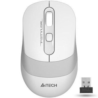 ΠΟΝΤΙΚΙ ΑΣΥΡΜΑΤΟ A4Tech FG10 2000 DPI, ΛΕΥΚΟ/ΓΚΡΙ