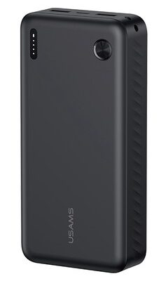 USAMS power bank CD254, 2x θύρες εξόδου, 20000mAh, 10W, μαύρο